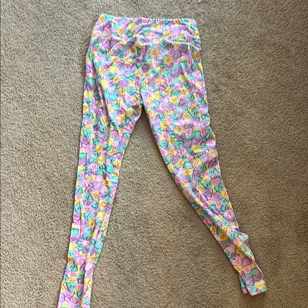 Lularoe conversation heart Leggings